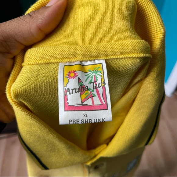 Aruba One Happy Island Yellow Midi Dress, size XL - Picture 4 of 4